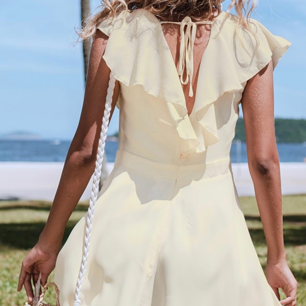 Cupshe Raelynn V-Neck Ruffle Mini Dress- - Picture 2 of 7